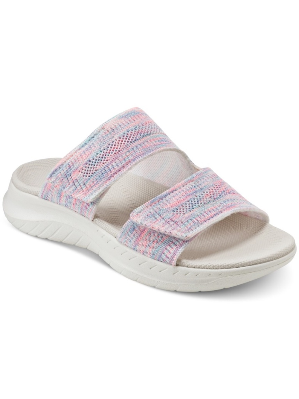 Easy Spirit Dashtyn Double Band Lightweight Slip-on Sandals - Pastel Rainbow